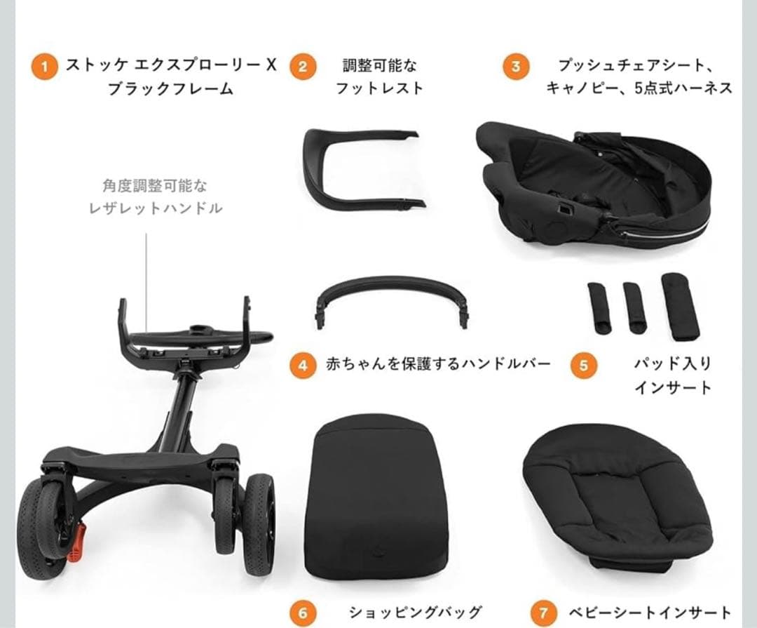 極美品✴︎ストッケ ベビーカー エクスプローリー 2023年製【大阪市内