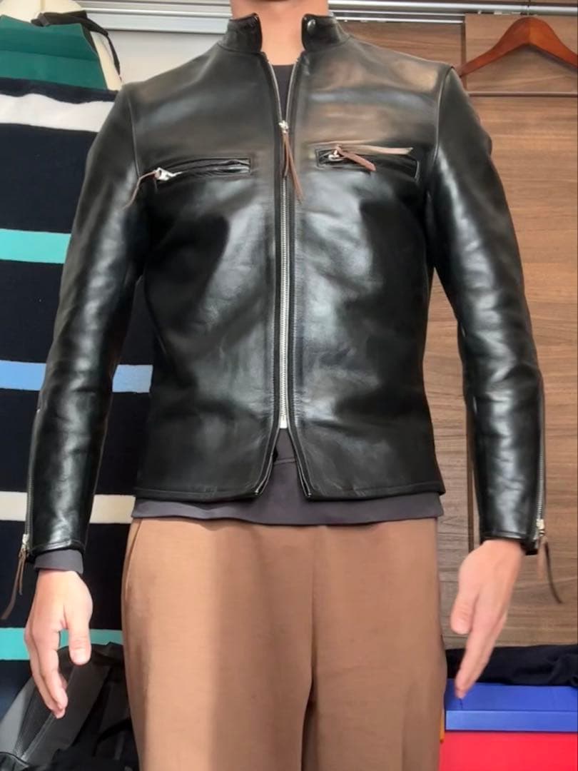 【TOYS McCOY】シングルライダースジャケット D.D.313 サイズ38