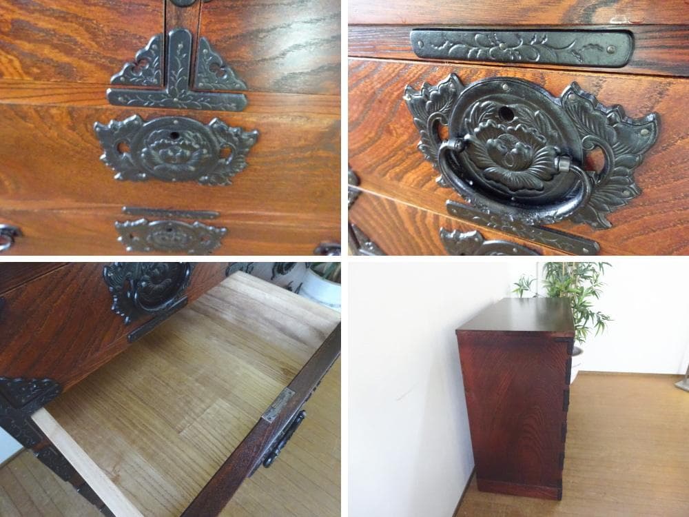 エンゼル様専用 岩屋堂箪笥 TH-S012 整理箪笥 欅材 拭漆塗り 民芸家具