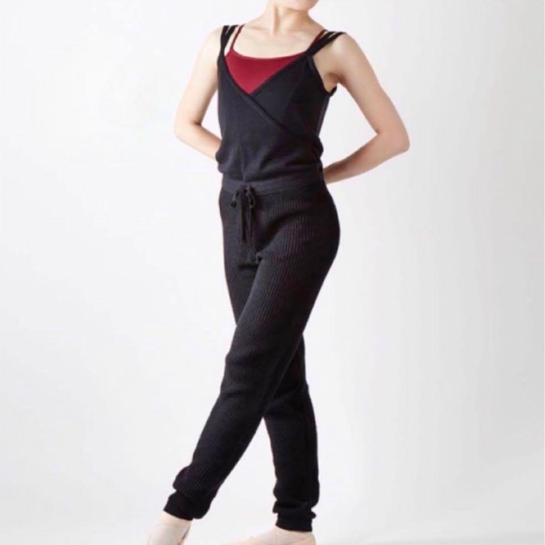新品タグ付き レペット チャコット ニットオールインワン　ブラックS repetto〈レペット〉 D0671 ニットオールインワン | バレエ・ウェア