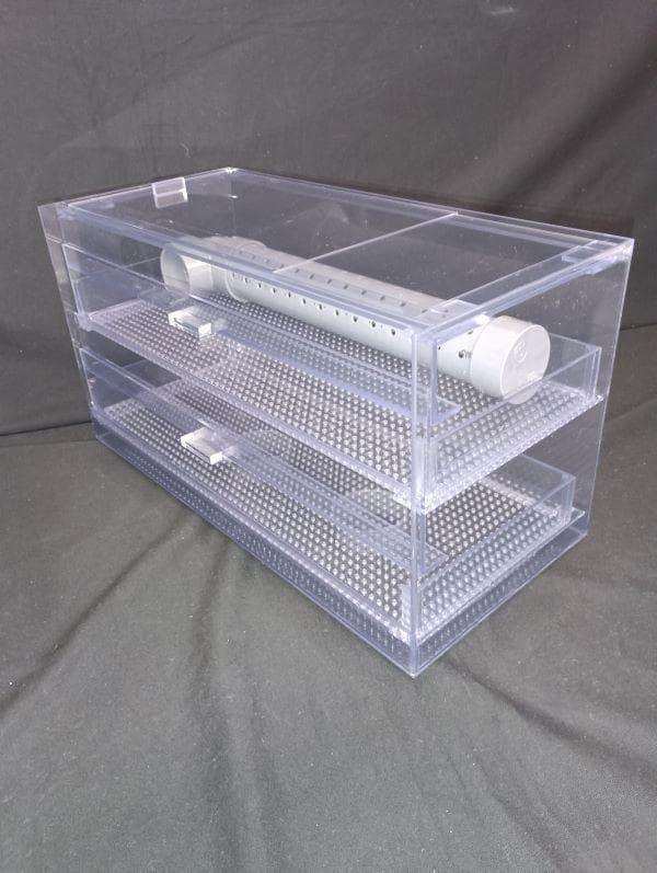 訳あり・濾過槽奥行450にセットできる ウールトレー2段引き出し式