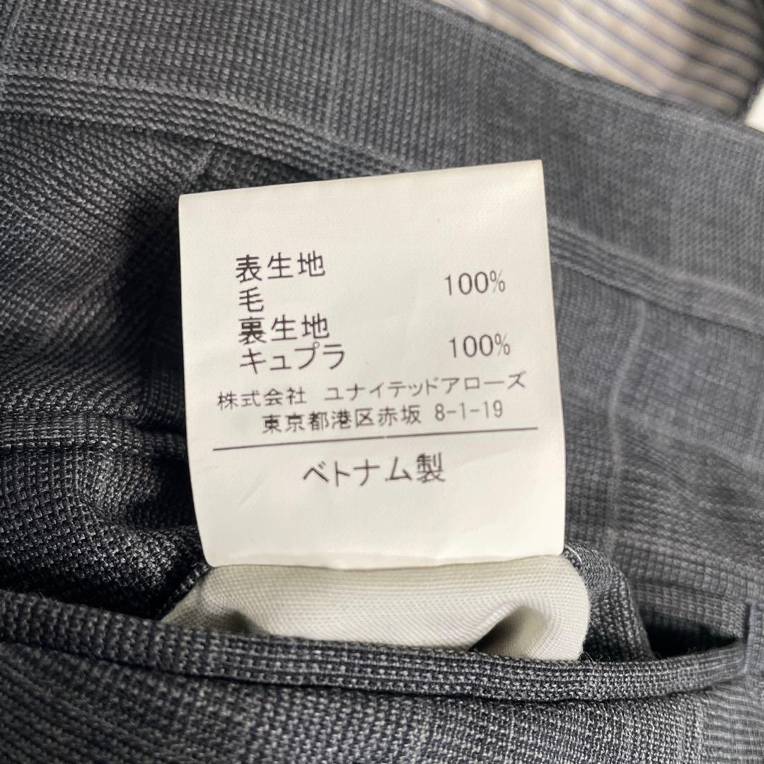 カノニコ生地 ユナイテッドアローズ スーツ 50/88 グレンチェック L