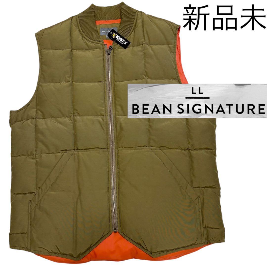新品未 LL BEAN SIGNATURE ダウン ベスト DOWNTEK L 経堂) L.L.Bean エルエルビーン DOWNTEK ダウンテック ダウンベスト