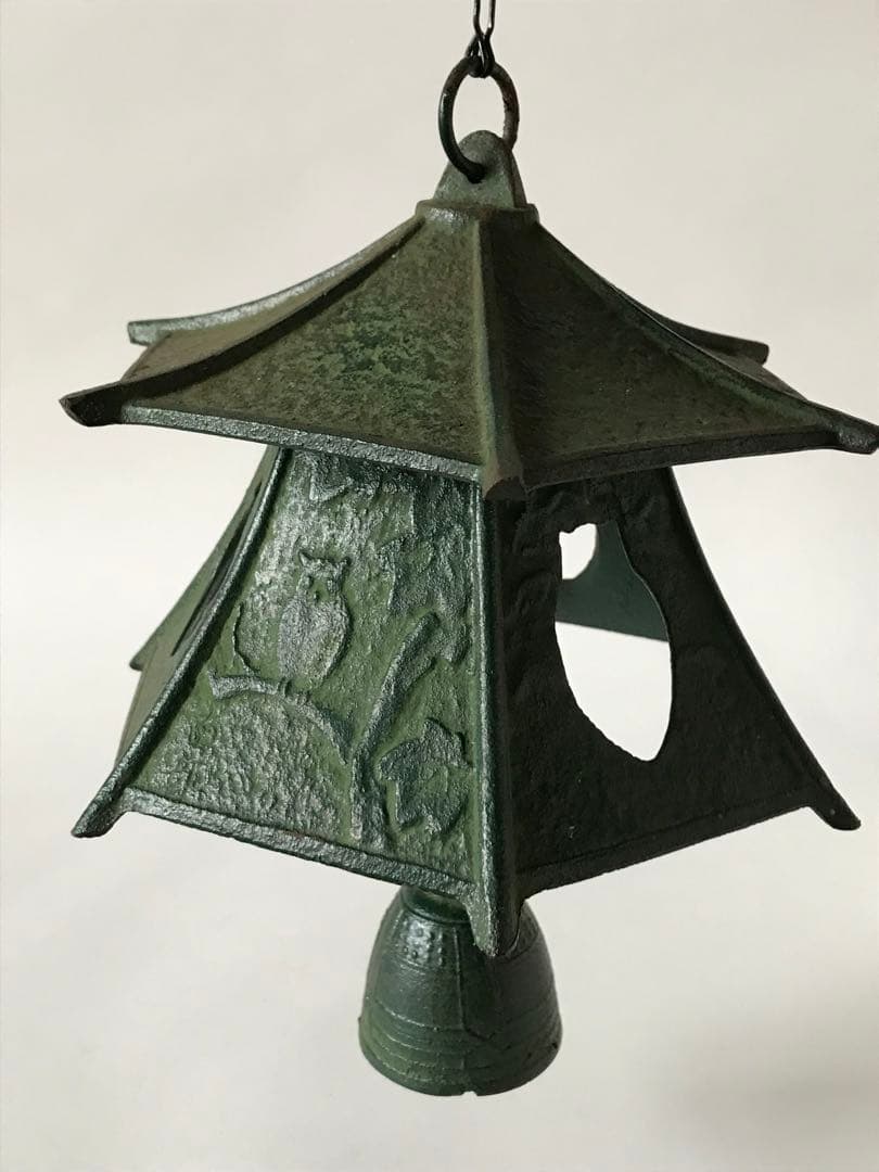 南部鉄器 風鈴 六角灯篭 大 文秀堂 フクロウ - メルカリ