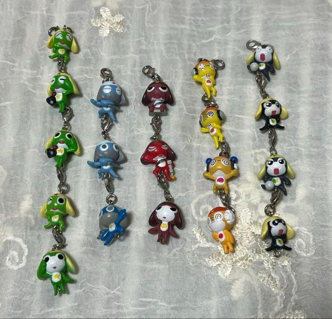ケロロ軍曹 ケロロ小隊 チャーム ストラップ セット ケロロ軍曹 ケロロ小隊集合であります ファスナーチャーム フィギュア