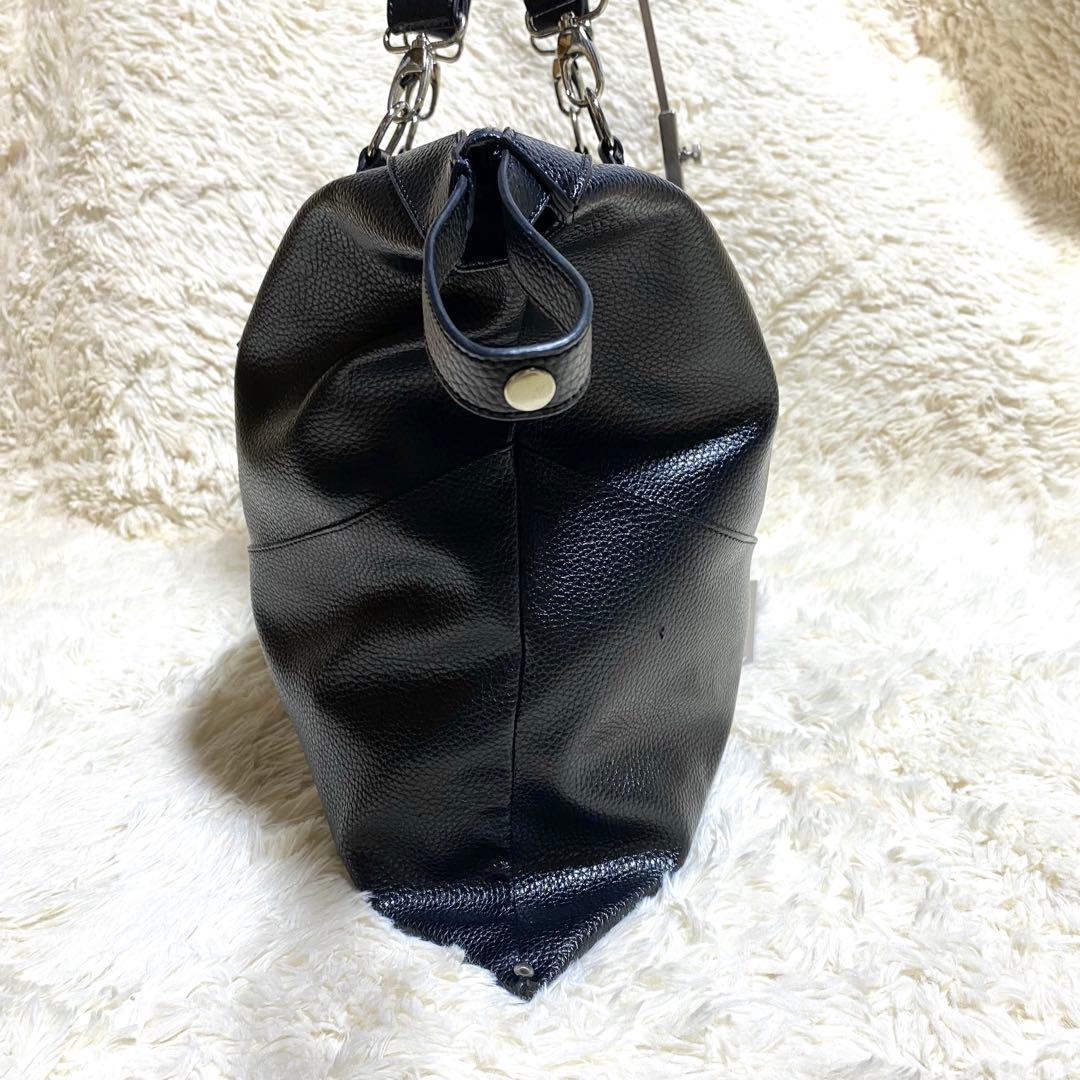 希少】☆ヴィヴィアンウエストウッド☆レザーボストンバッグ☆特大 黒