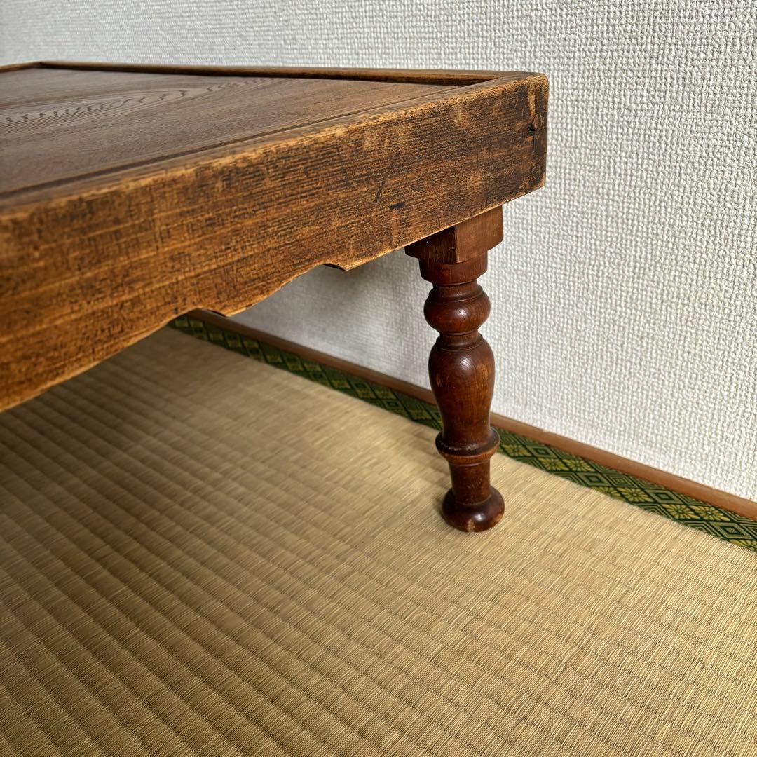 レトロ 木製 テーブル 机 ちゃぶ台 昭和 大正 天然生活 インテリア カフェ