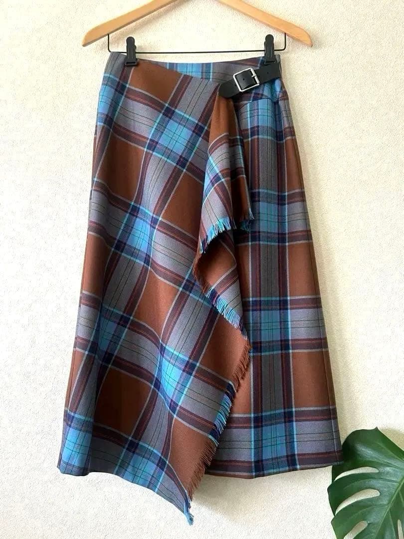 【極美品】O'neil of Dublin キルトスカート　ウール100% 楽天市場】O'NEIL OF DUBLIN ウーステッドウール 100% ロング W ワイド
