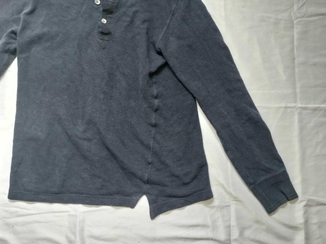 値下 美品 ミハラヤスヒロ】ヘンリーネック アシンメトリーカットソー