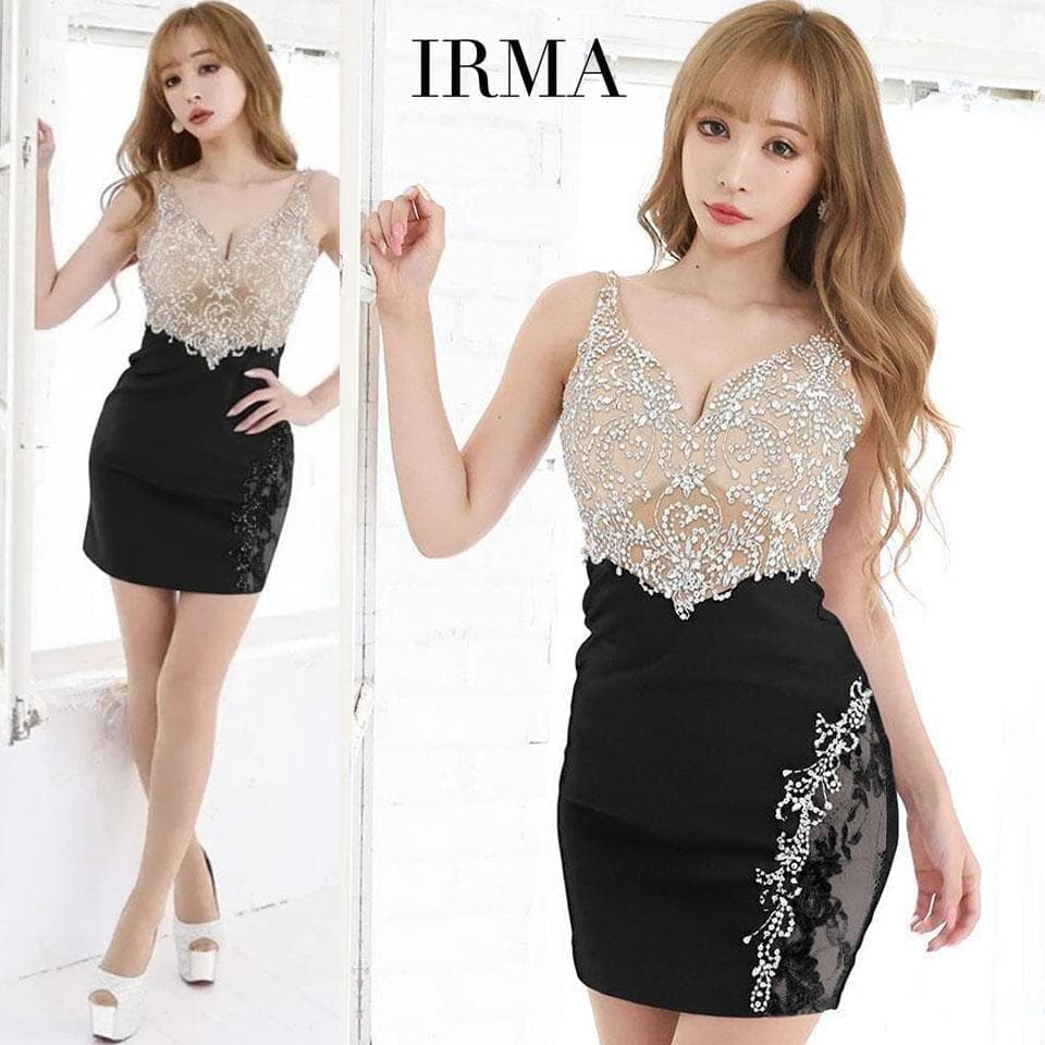 イルマ]21114 キャバドレス ブラック M sugar