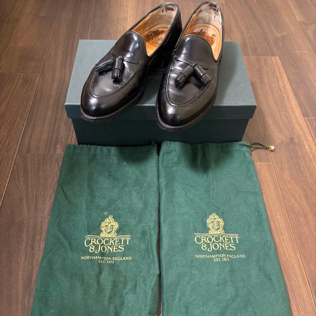 クロケット&ジョーンズ キャベンディッシュ2 訳あり格安出品 クロケット＆ジョーンズのローファーとタッセルローファーのスエード