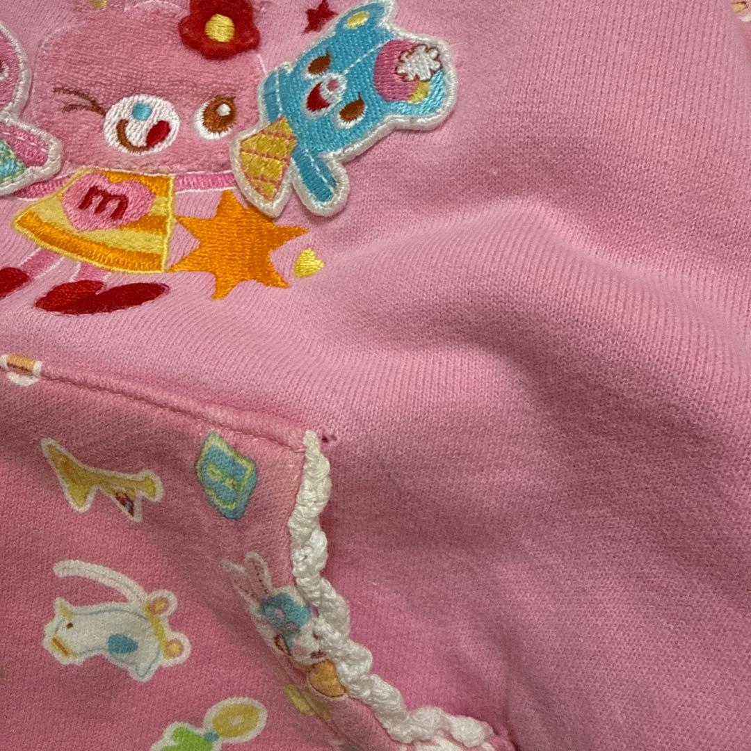 平成レトロ メゾピアノ ミミポポ フード付きトレーナー 90 当時物