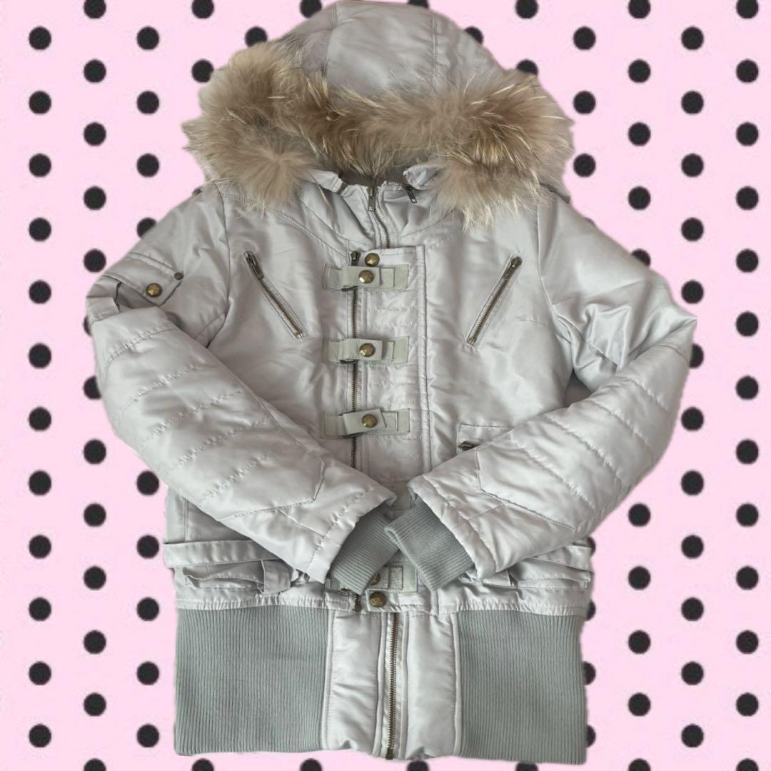 平成ブルゾンパンクグランジy2kファージャケットダウンコアarchiveグレー archive Spinalh ダウンジャケット ファー グランジ Y2K M - メルカリ