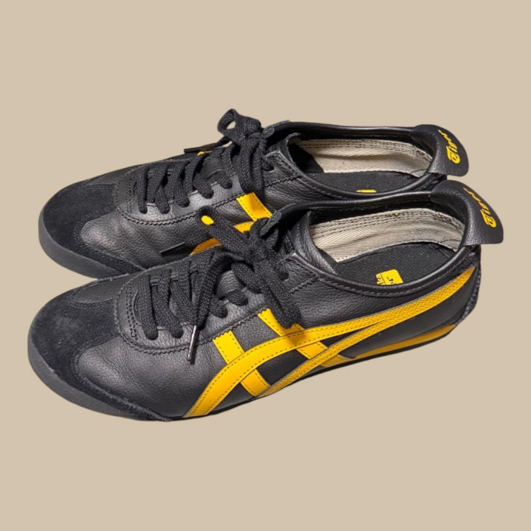 26.5cm Onitsuka Tiger メキシコ66 ブラック/イエロー