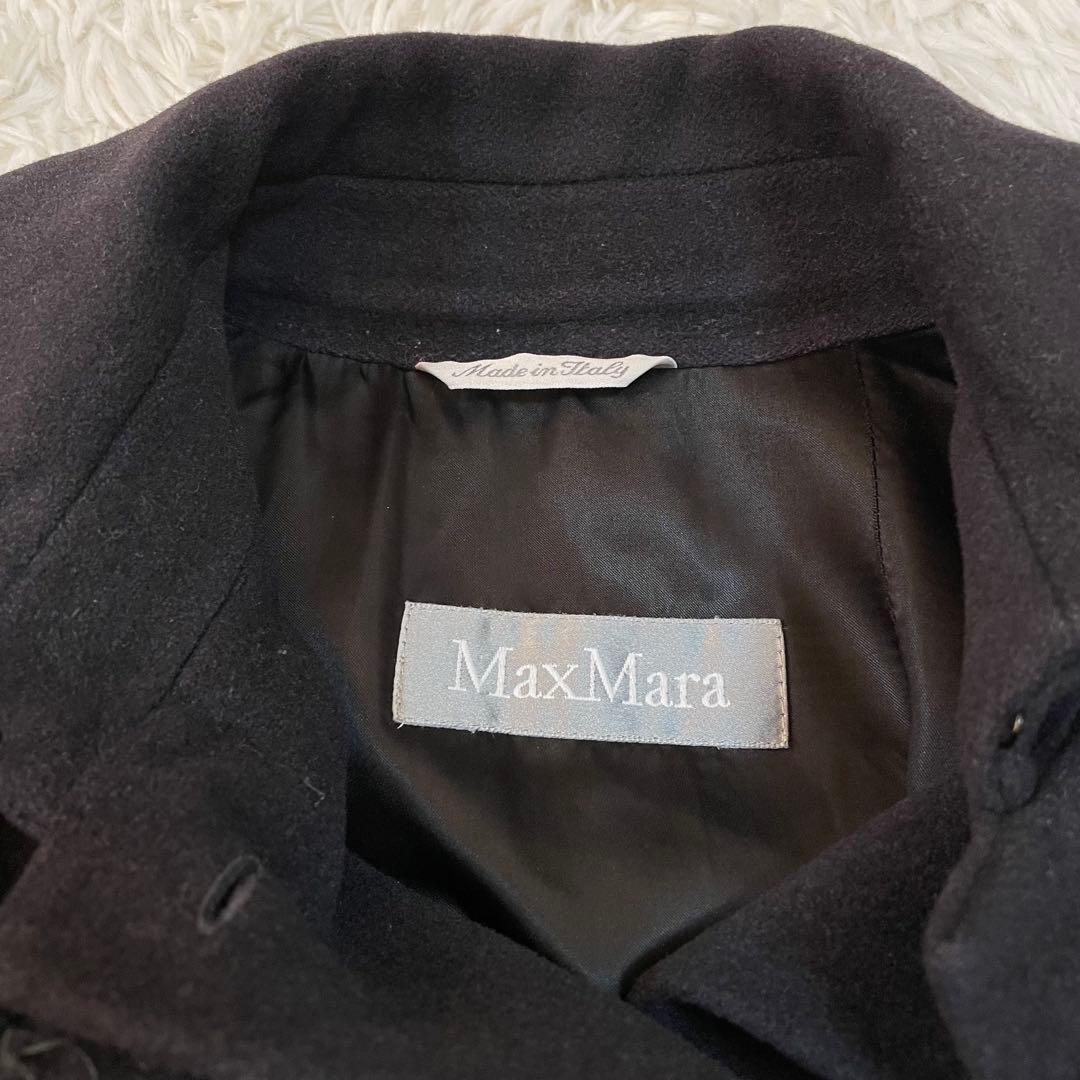 マックスマーラ ステンカラーコート ロングコート アンゴラ シルク