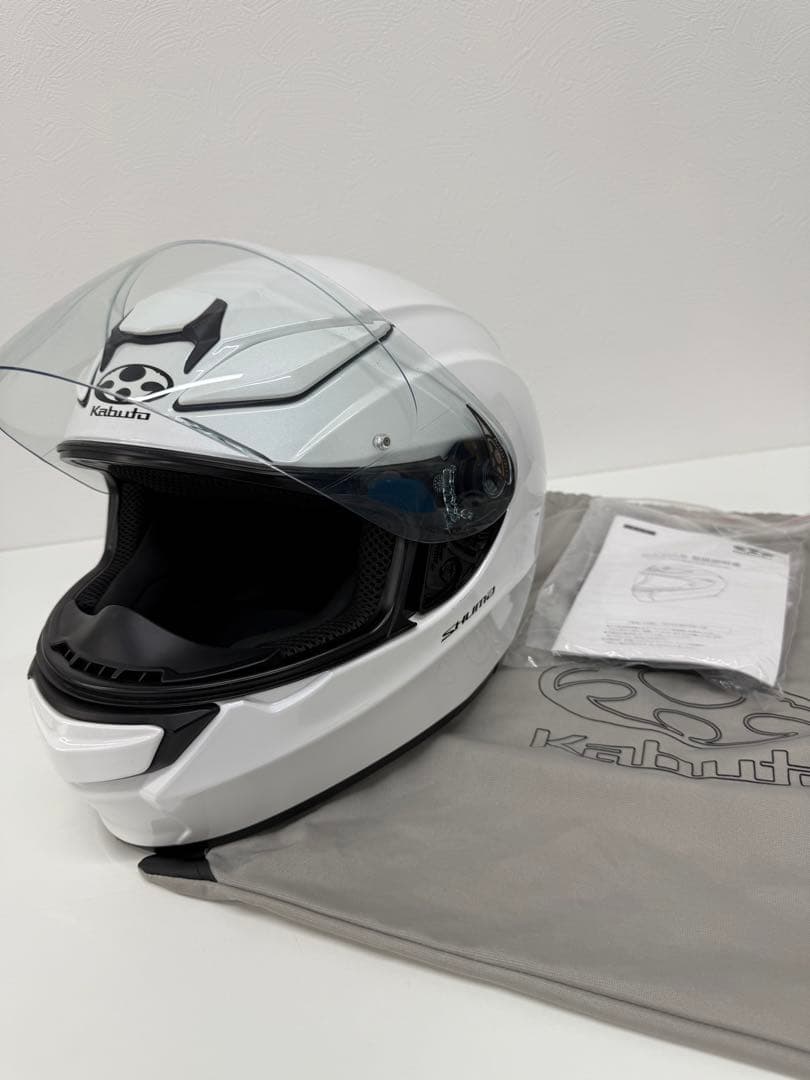 てっつぁん様専用Kabuto フルフェイスヘルメット ホワイト - メルカリ