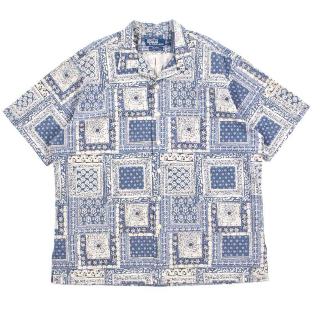 90s Ralph Lauren Shirt CALDWELL バンダナ XL - メルカリ