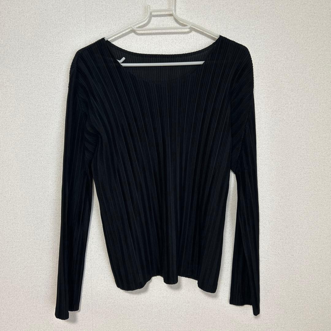 PLEATS PLEASE プリーツプリーズ ブラック サイズ3 カットソー プリーツプリーズ PLEATS PLEASE カットソー ハイネック 3 ブラック 黒