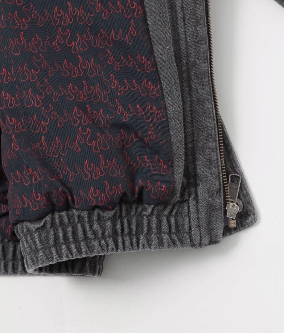 STRANGER THINGS】コラボデニムブルゾン チャコール