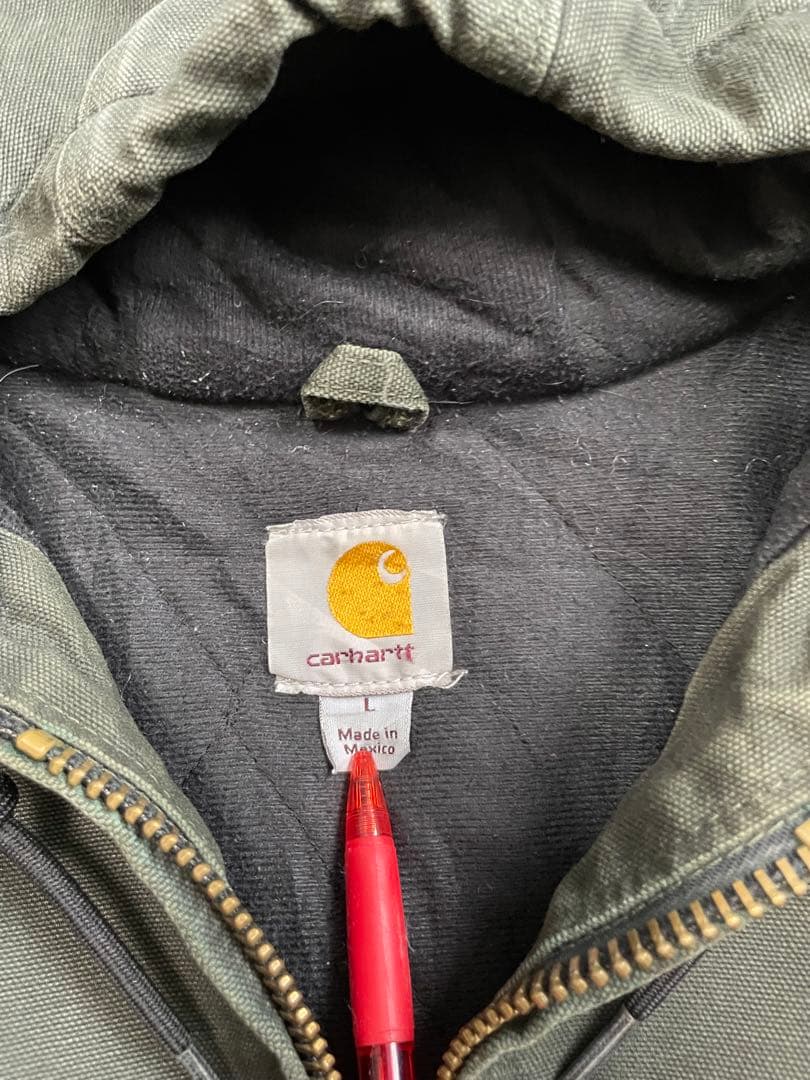 Carhartt カーハート ダックパーカー ダックジャケット カーキ L