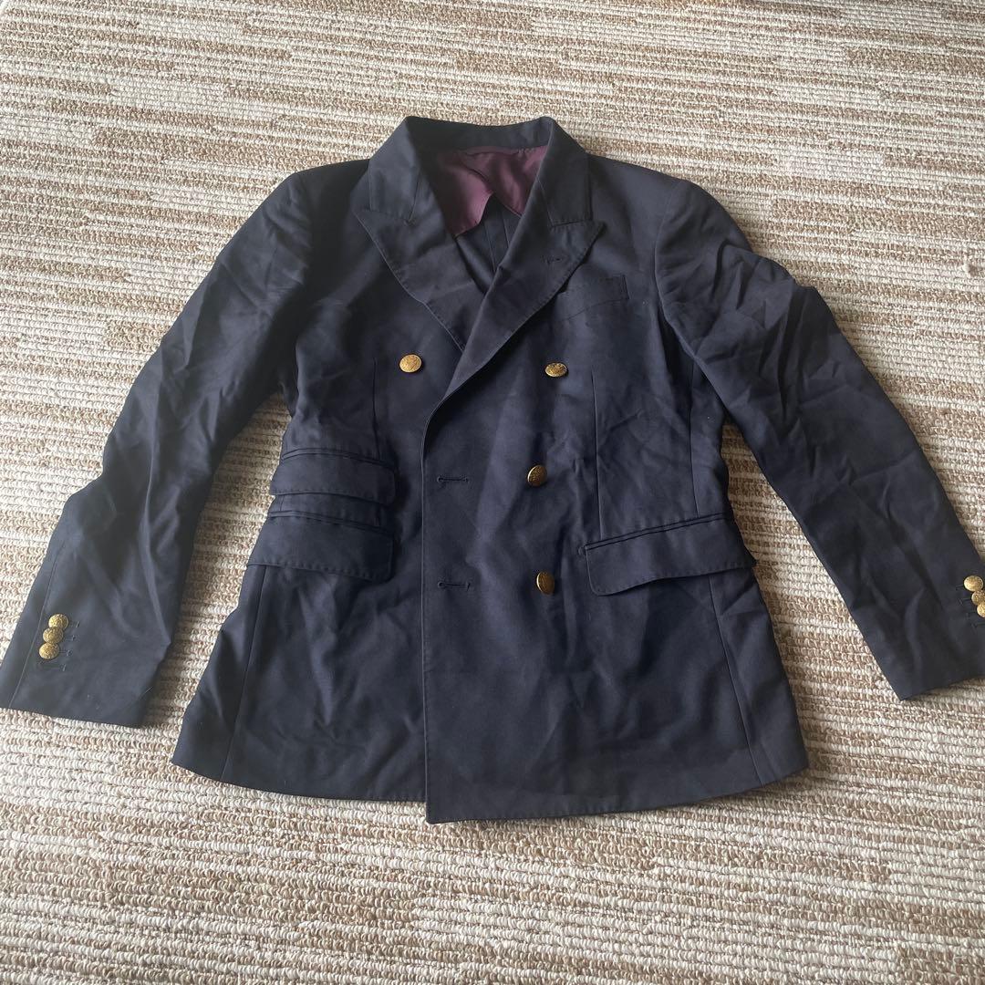 モアレス MORLES ダブルジャケット 金ボタン 紺ブレ S - メルカリ