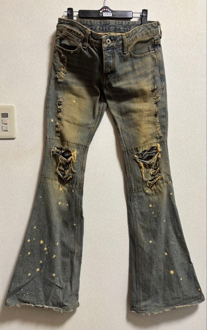 【美品】ifsixwasnine mudmax 錆　初期　26 ifsixwasnine ベルボトム 初期 錆 MUDMAX デニムパンツ 27 - メルカリ