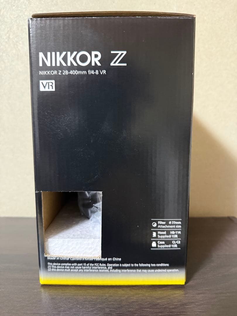 NIKKOR Z 28-400mm f/4-8 VRレンズ（2026年1月購入）