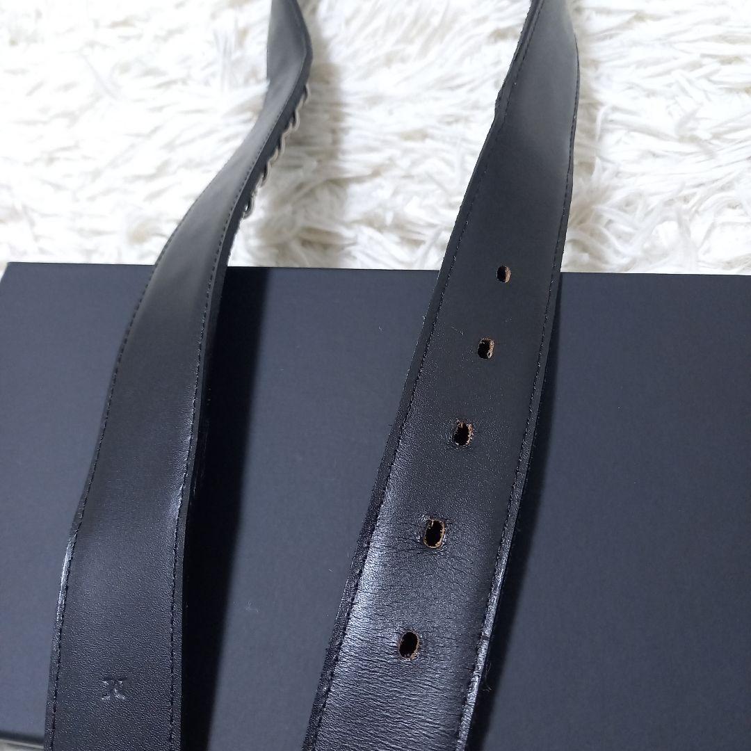 ○良品○ TORNADO MART Y2K チェーン レザー ベルト シルバー