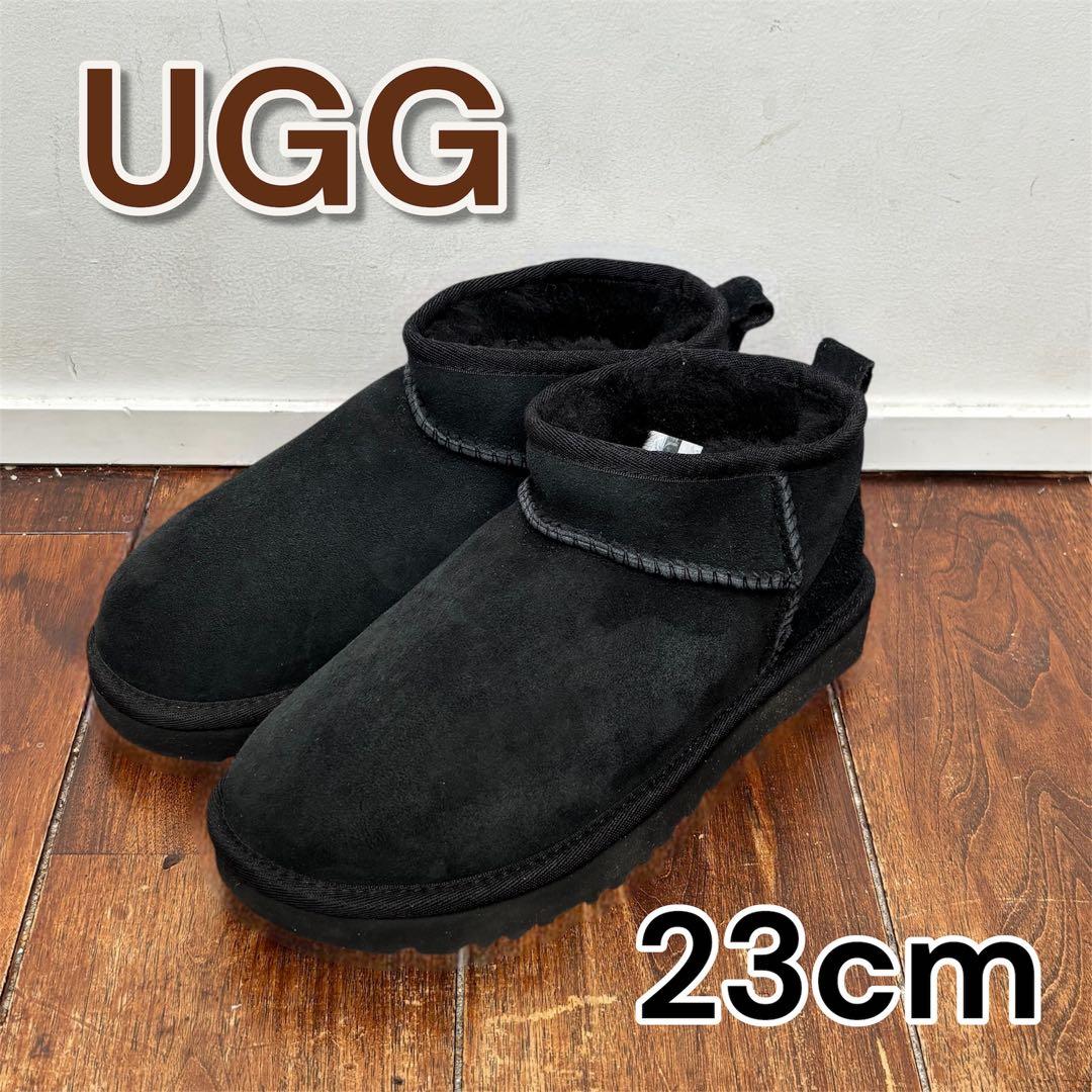 新品】UGGクラシックミニⅡ/黒/USA6/JP23cm - メルカリ