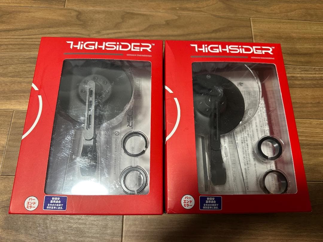 HIGHSIDER バーエンドミラー コネロ ショートブラック 2個セット HIGHSIDER バーエンドミラー コネロ ショート マットブラック