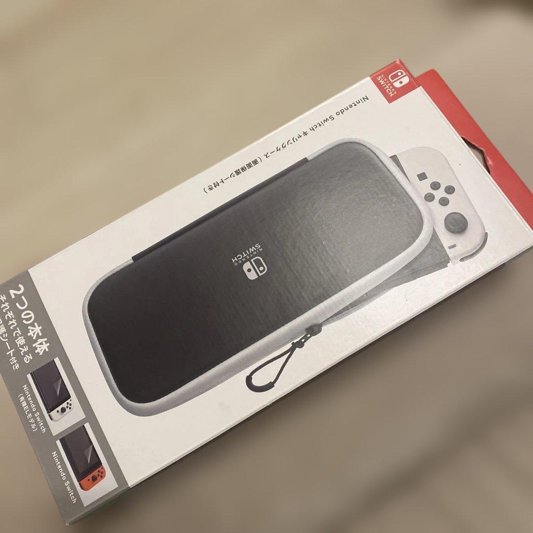 Nintendo Switch ケース ブラック/ホワイト - メルカリ