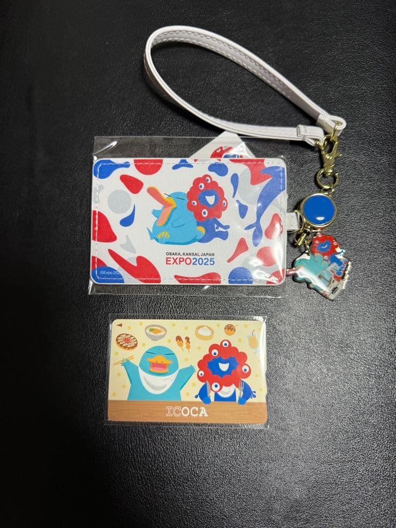 EXPO2025 大阪万博 限定 ICOCA ＋ 合皮パスケース ミャクミャク