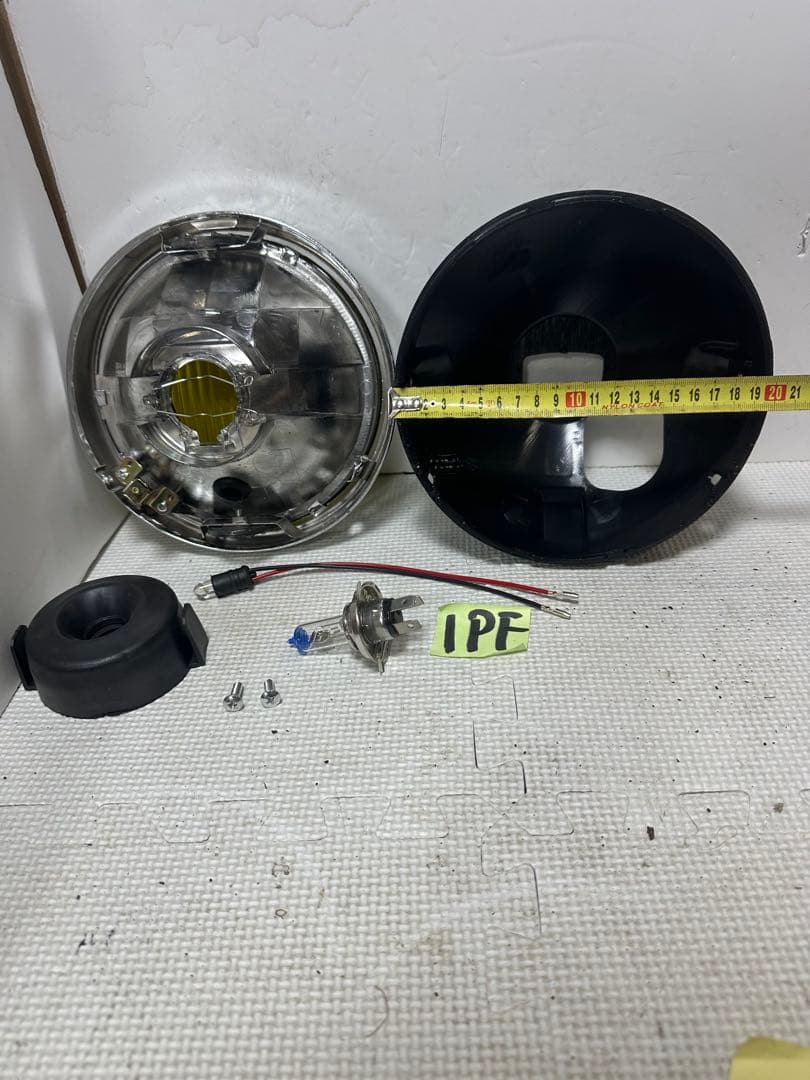 当時物IPF凹みレンズ付きヘッドライトASSY/イエローレンズシビエCIBIE