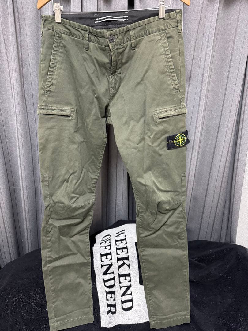 STONE ISLAND パンツ W32 オリーブグリーン - メルカリ
