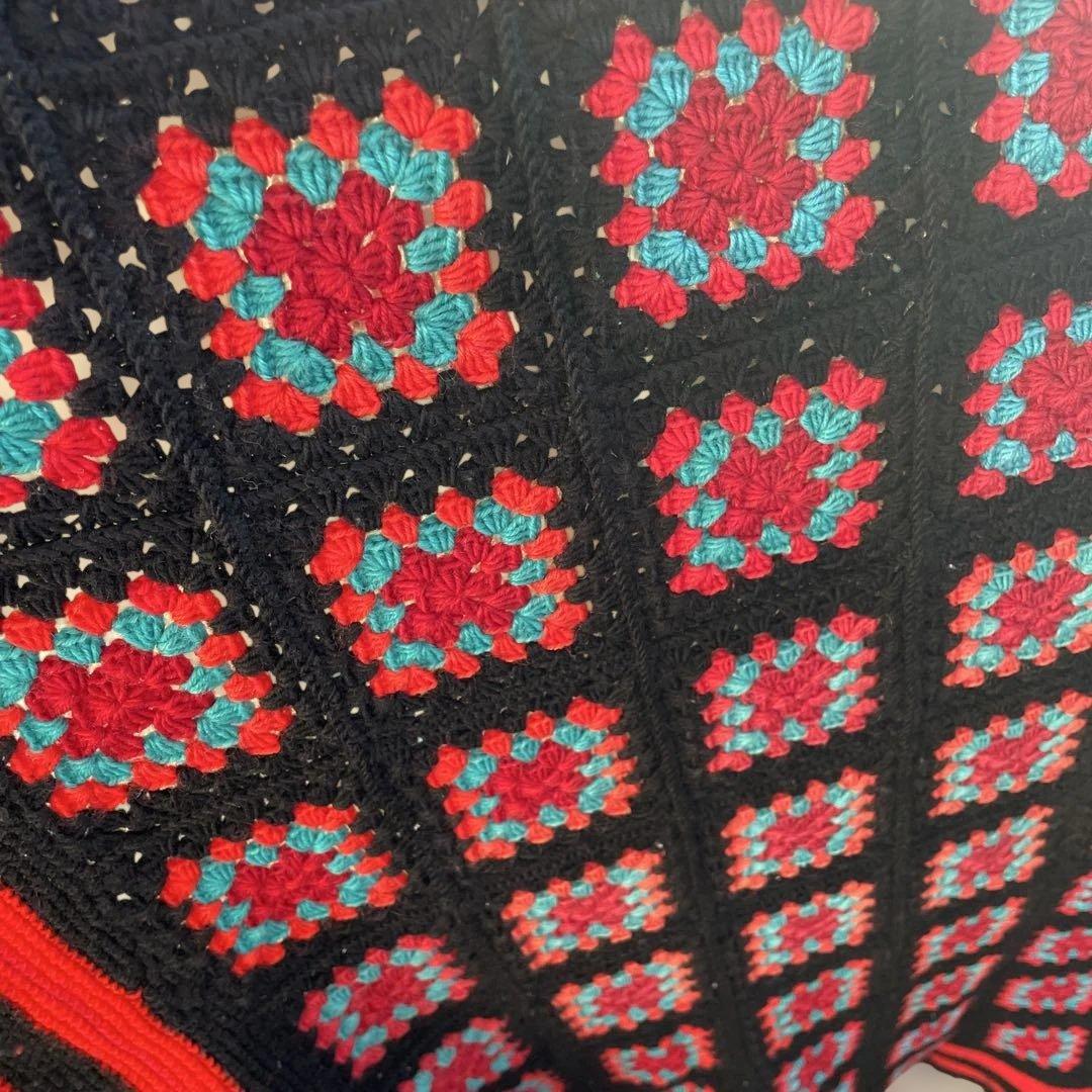 マルチカバーこたつカバー レトロポップ手編み - メルカリ