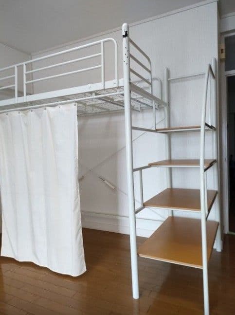 【yamayama】ロフトベッド　階段付　美品　取説あり 未来商会 システムベッド 子供 大人用 デスク ハイタイプ ロフトベッド