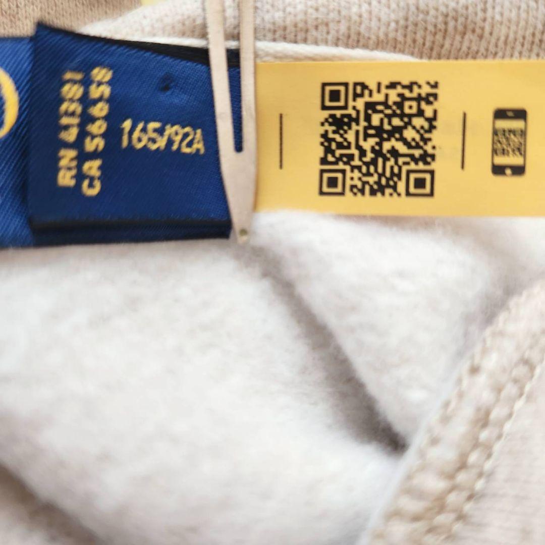 極美品】ポロラルフローレン ポロベア パーカー 刺繍 M オートミール