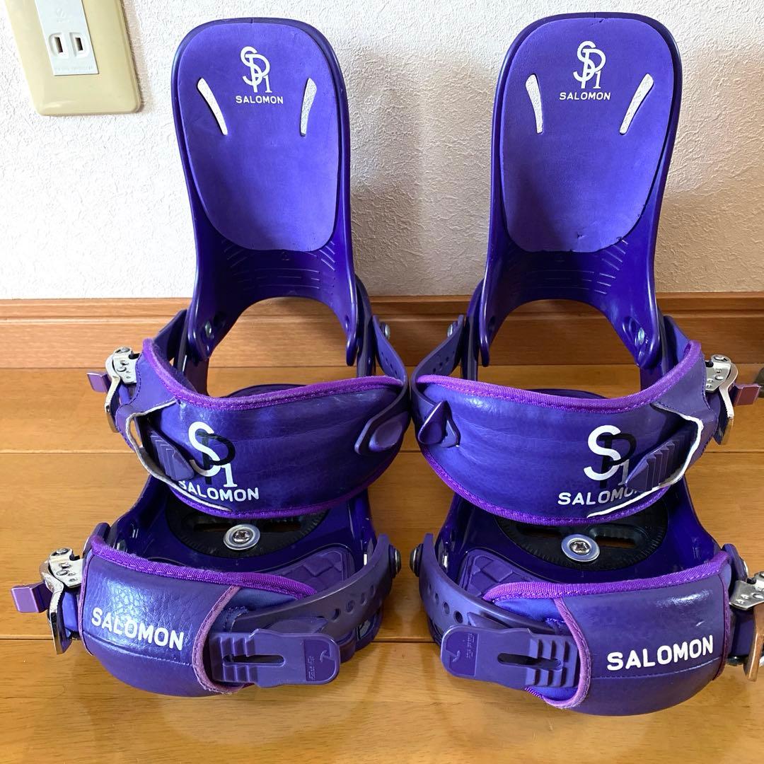お値下げ‼️ SALOMON SP1 スノーボード ビンディング 紫 S/Mサイズ お値下げ‼️ SALOMON SP1 スノーボード ビンディング 紫 S/Mサイズ