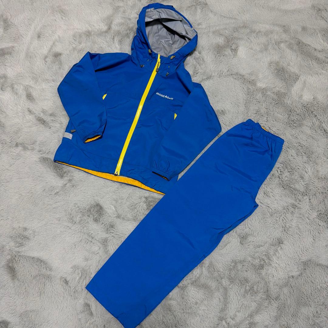 mont-bell ジャケットとパンツセット レインウェア130 - メルカリ