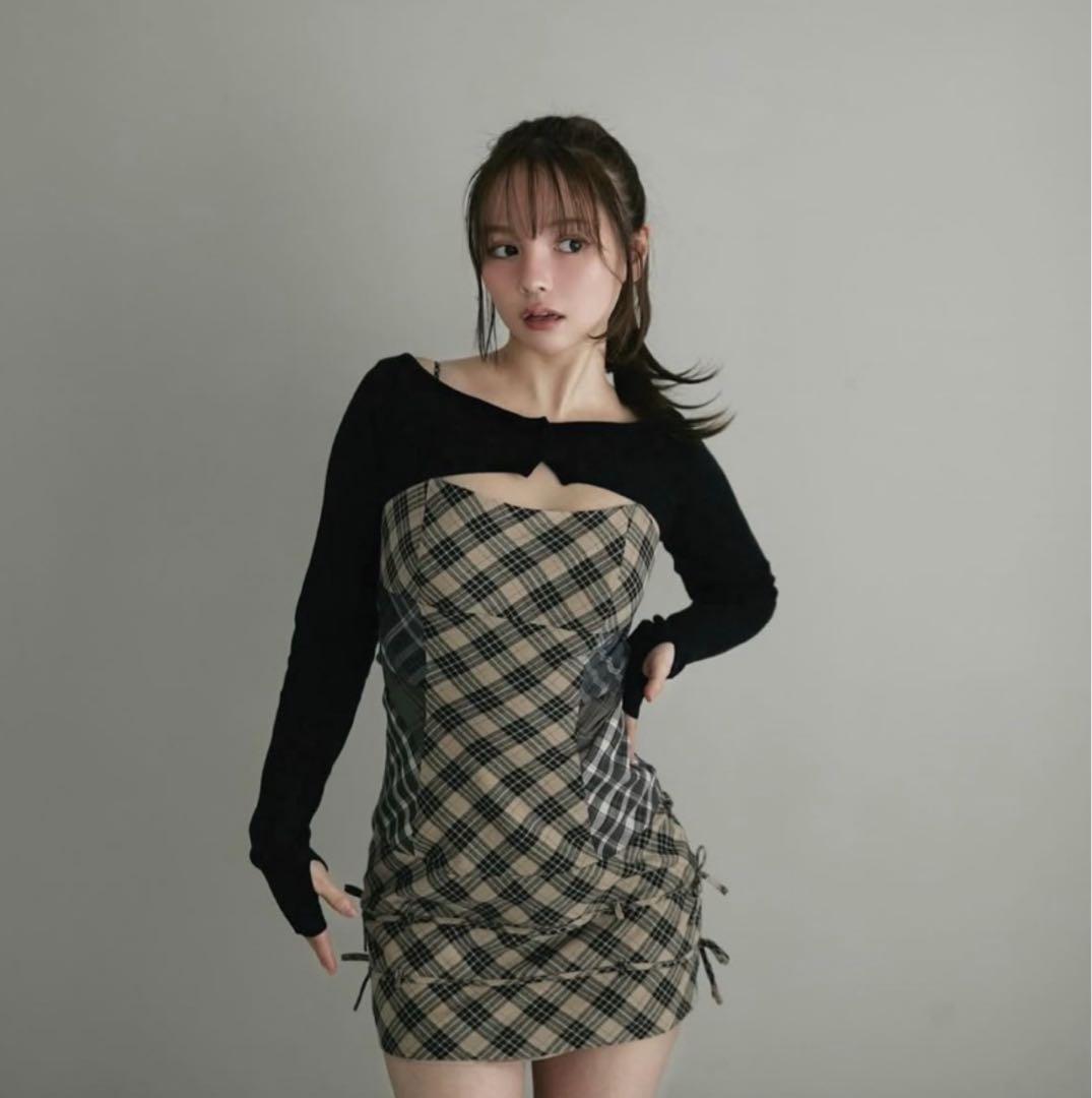 【正規品】andmary Aine set mini dress（AM1083） ANDMARY Aine set mini dress Sサイズ - メルカリ