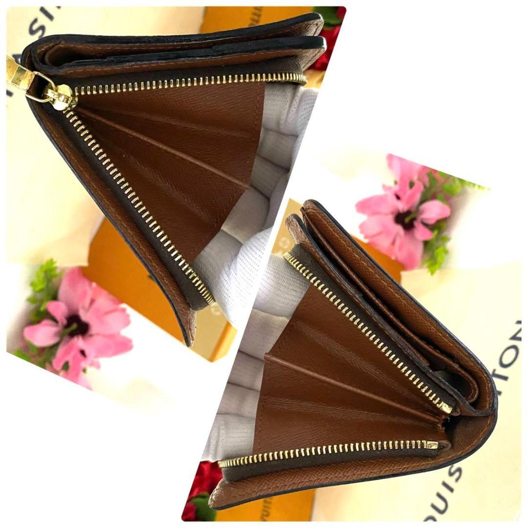 ルイ ヴィトン◎コンパクトジップ モノグラム 二つ折り財布 ラウンド