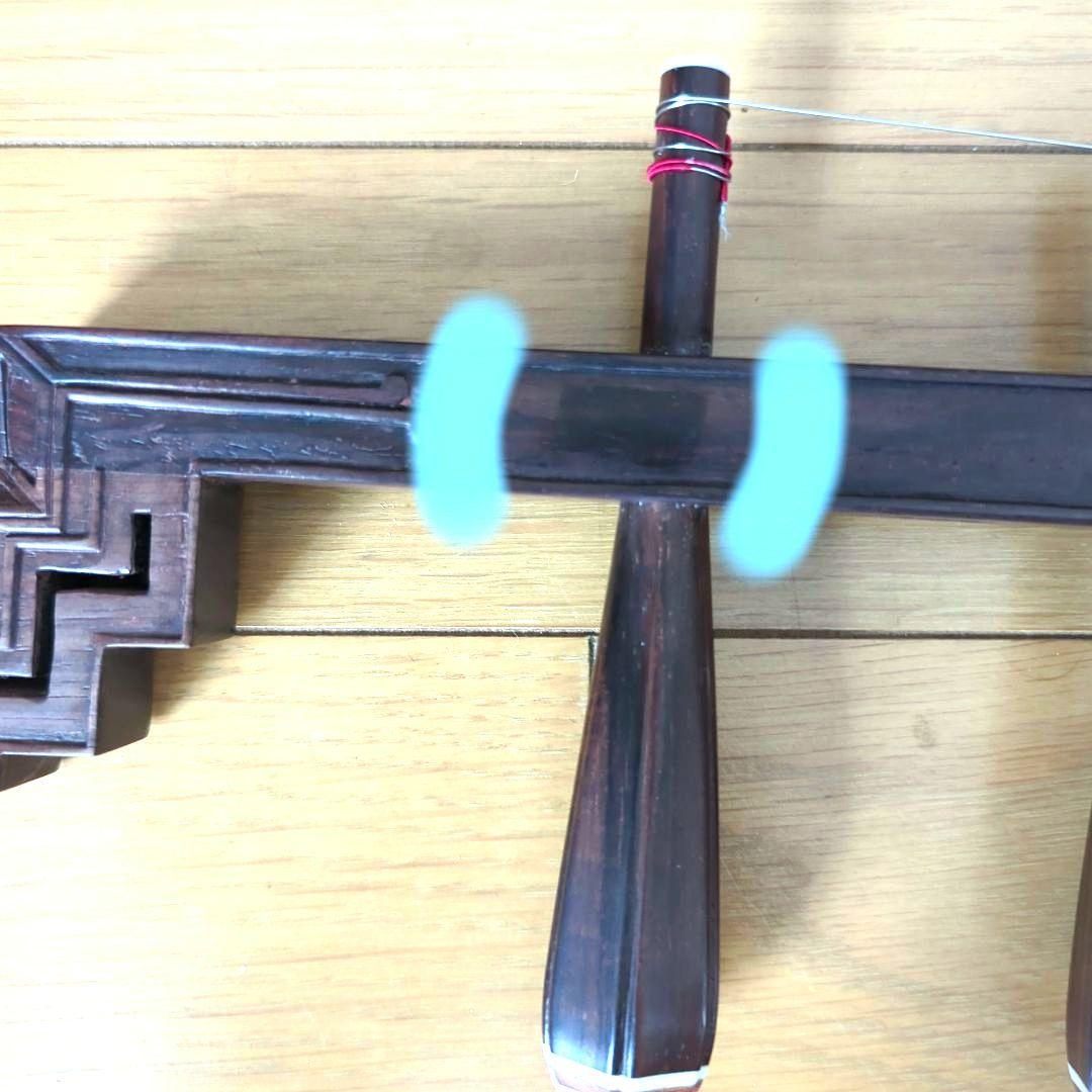 胡涵柔製作 明清老紅木 未使用 回紋頭二胡6 - メルカリ