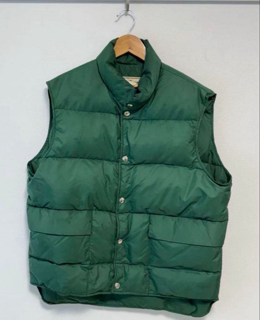 限界値下げ❗️L.L.Bean ダウンベスト グリーン 70s - 80s 過渡期