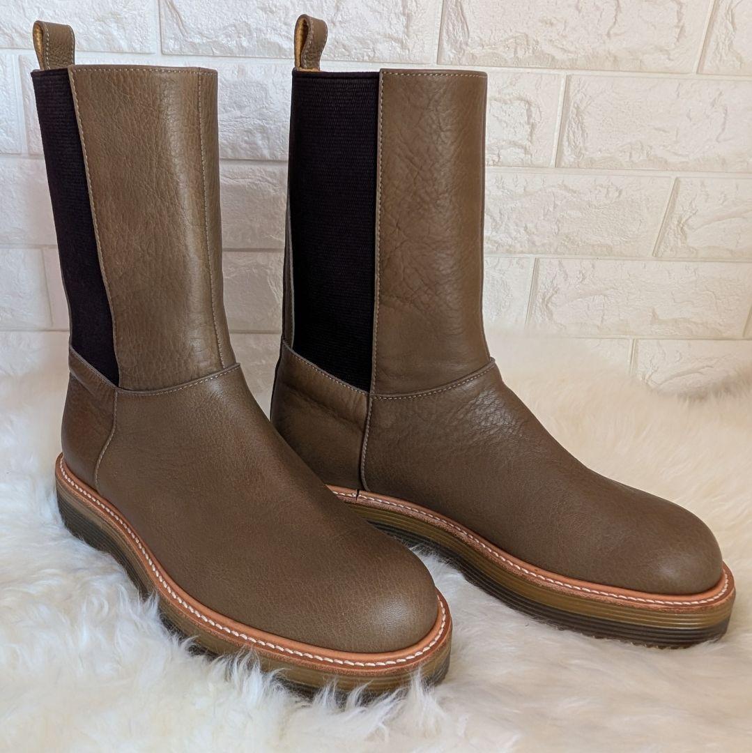 極美品✨パラスパレス レザー サイドゴアブーツ 本革 DKソール 24.5cm