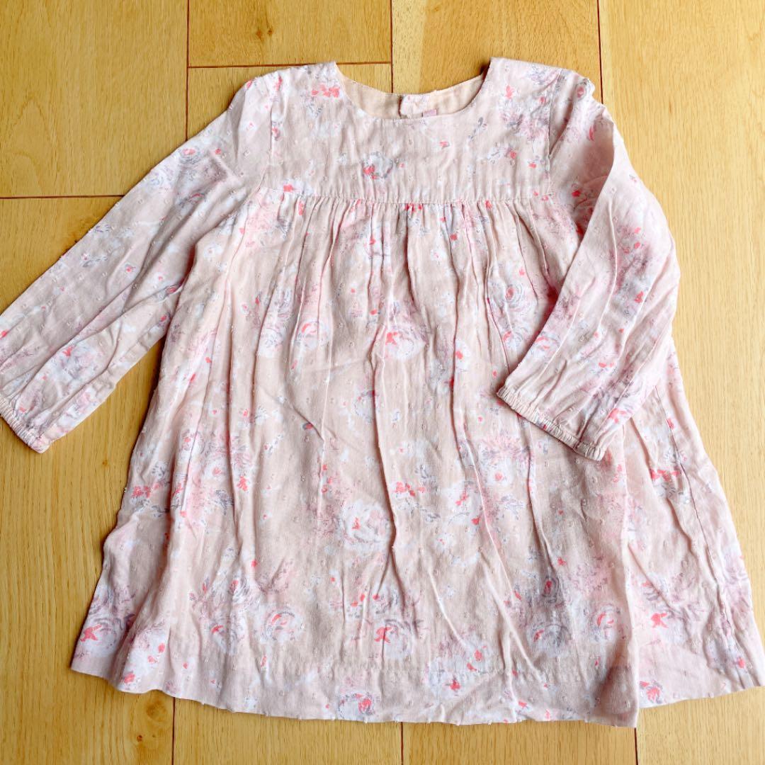 ボンポワン ワンピース 85センチ サイズ2 ピンク - メルカリ