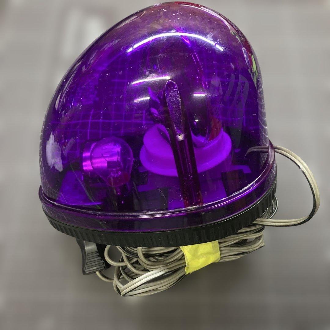 パトライト KW-12停止表示灯 紫 パトランプ フラッシュボール 絶版 旧