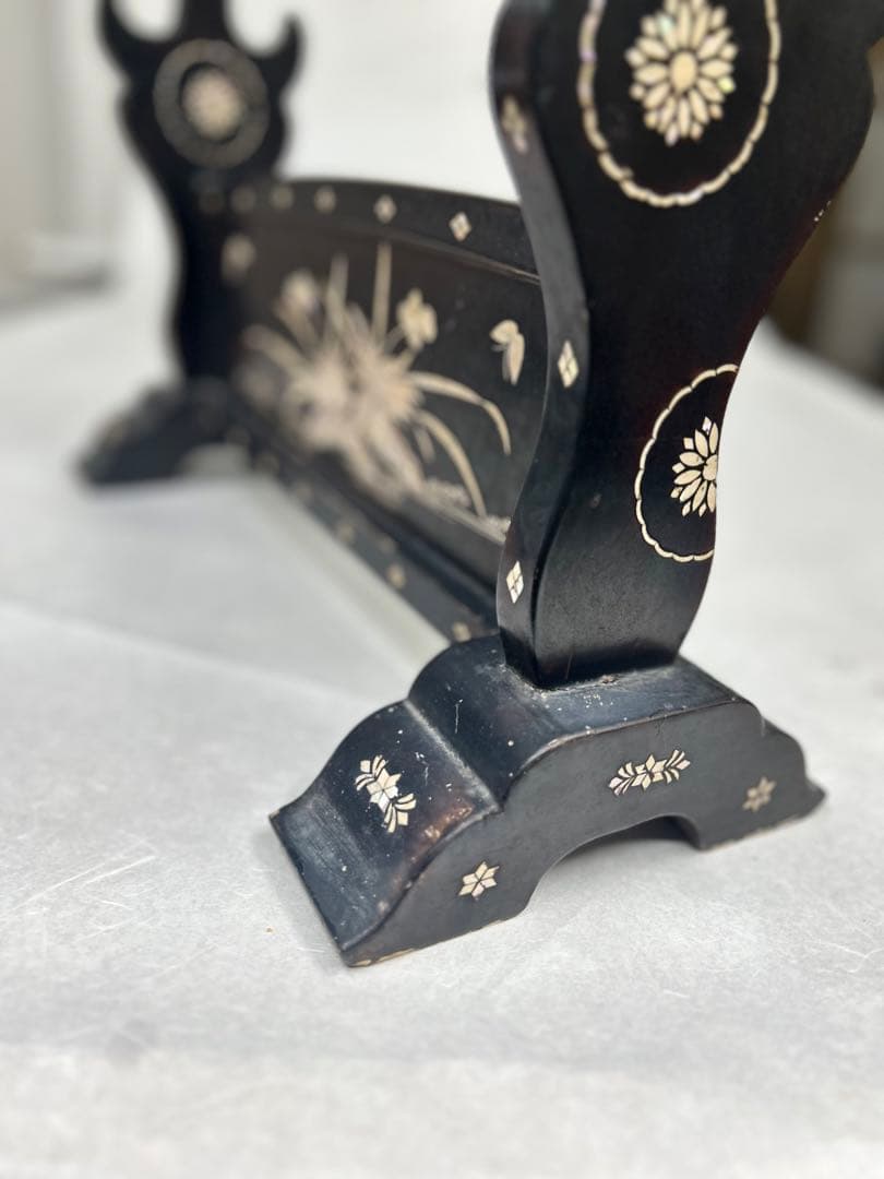 刀掛け 螺鈿 武具 三本掛け 日本刀