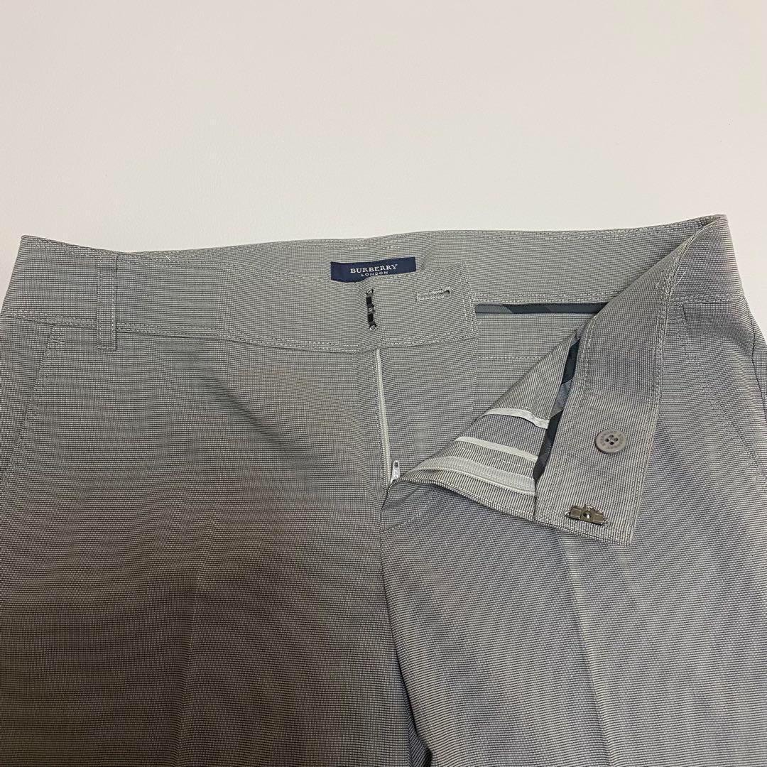 バーバリーロンドン セットアップ パンツスーツ サイズ40 チェック グレー