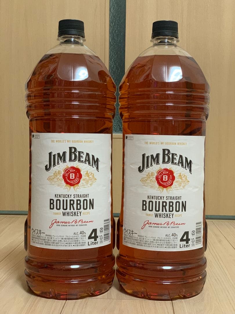 最終値下げ】 ジムビーム ウィスキー 4L 2本 - メルカリ
