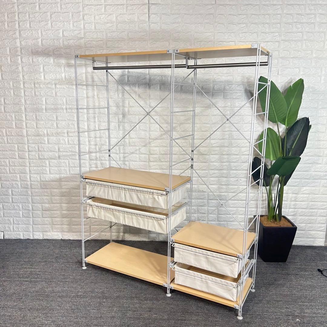 無印良品 ユニットシェルフ ワードローブ 衣類収納 家具 D050 - メルカリ